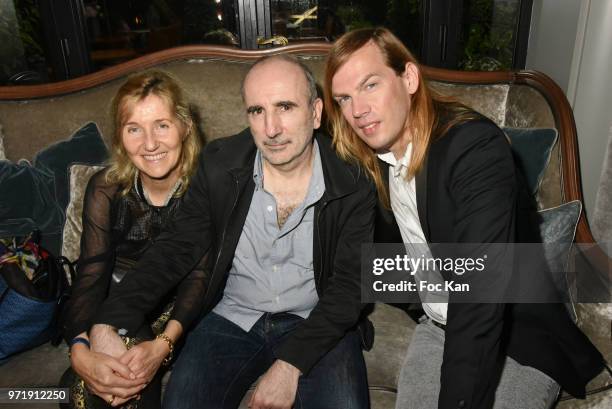 Writer Sylvie Bourgeois Harel, her husband director Philippe Harel and designer Christophe Guillarme attend the 36th Romy Schneider & Patrick Dewaere...