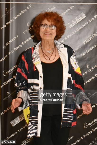 Andrea Ferreol attends the 36th Romy Schneider & Patrick Dewaere Award Ceremony, at Hotel Lancaster on June 11, 2018 in Paris, France.