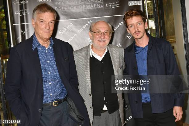 Patrick Dewaere 2018 awarded actor Nahuel Perez Biscayart, Frederic Vidal and director Benoit Jacquot attend the 36th Romy Schneider & Patrick...