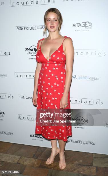 Anna Van Patten attends the screening of Sony Pictures Classics' "Boundaries" hosted by The Cinema Society with Hard Rock Hotel and Casino Atlantic...