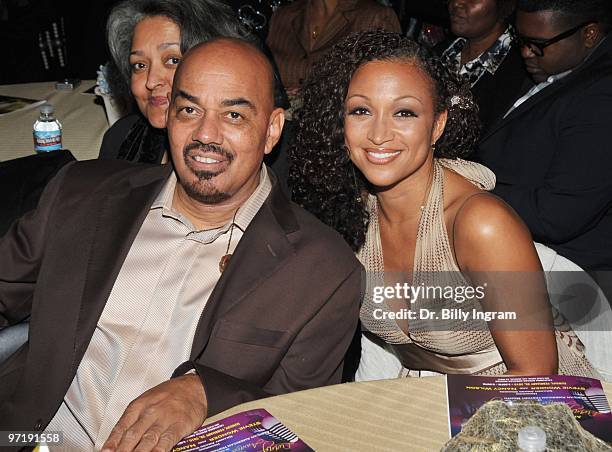 Singer/songwriter James Ingram and singer Chante Moore attend the Living Legends Award ceremony honoring Stevie Wonder and Nancy Wilson at California...