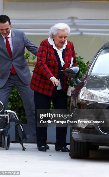 Princess Pilar of Spain attends a meeting at Thyssen Bornemisza Museum on June 11, 2018 in Madrid, Spain.