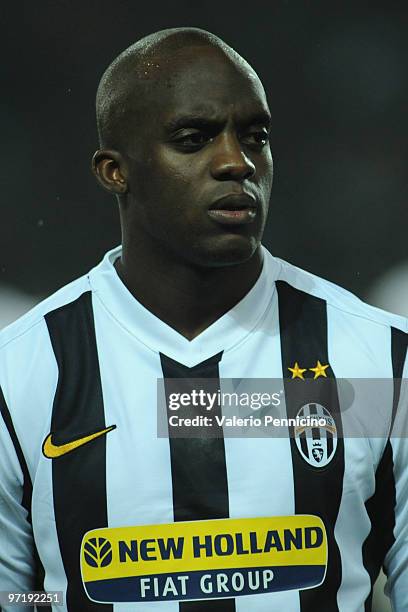 Mohamed Lamine Sissoko of Juventus looks on prior to the UEFA Europa League Round 32 second leg match between Juventus and Ajax on February 25, 2010...