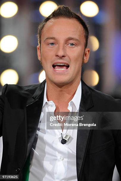 Francesco Facchinetti during the Italian tv show "Scalo 76" on October 05, 2008 in Milan, Italy.