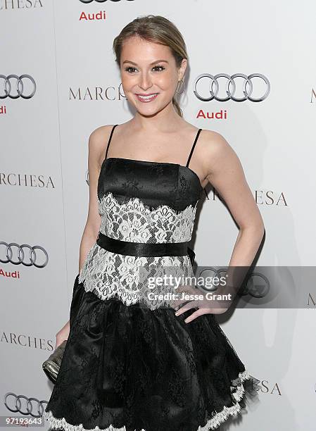 Actress Alexa Vega arrives at an Oscar red carpet fashion cocktail party hosted by Audi at Cecconi's Restaurant on February 28, 2010 in West...