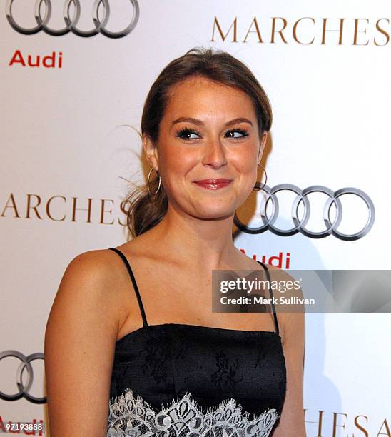 Actress Alexa Vega attends Audi Oscar week event hosted by Camilla Belle celebrating renowned fashion house Marchesa at Cecconi's Restaurant on...