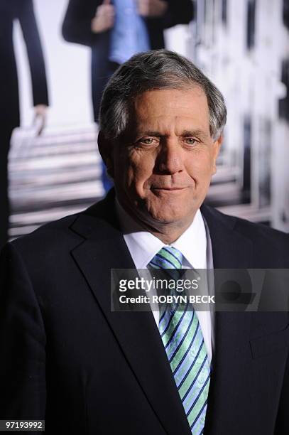 President Leslie Moonves arrives for the premiere of CBS Films' "Extraordinary Measures" at Grauman�s Chinese Theatre in the Hollywood section of Los...