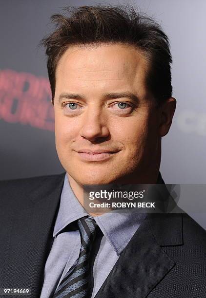 Cast member Brendan Fraser arrives for the premiere of CBS Films' "Extraordinary Measures" at Grauman�s Chinese Theatre in the Hollywood section of...