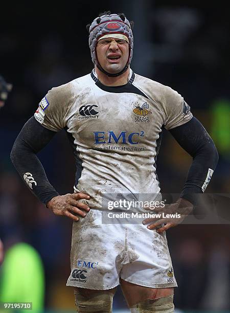 Dan Ward-Smith of London Wasps in action during the Guinness Premiership match between Leeds Carnegie and London Wasps at Headingley Stadium on...