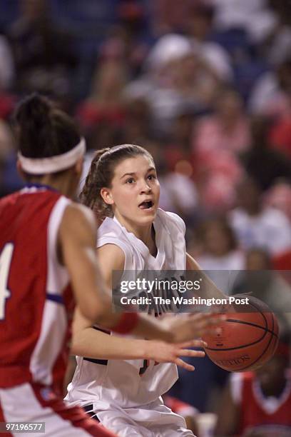 Woodwardt 121841 Girls State Championship-Virginia AAA at Lynchburg, VA. West Springfield vs Princess Anne of Virginia Beach. This is Spartan Laura...