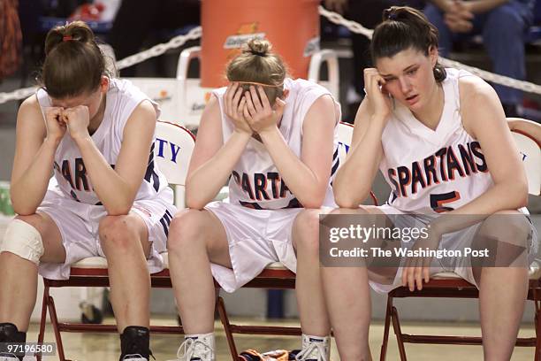 Woodwardt 121841 Girls State Championship-Virginia AAA at Lynchburg, VA. West Springfield vs Princess Anne of Virginia Beach. Spartans lost. Final,...