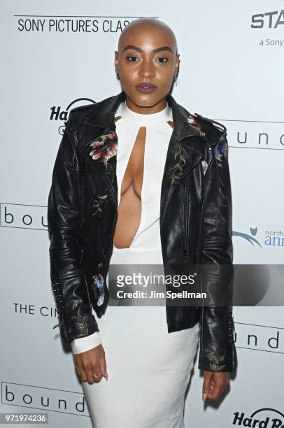 Simone Marie attends the screening of Sony Pictures Classics' "Boundaries" hosted by The Cinema Society with Hard Rock Hotel and Casino Atlantic City...