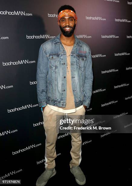 Cameron Howard attends boohooMAN Presents Illuminate Festival At The P on June 11, 2018 in Los Angeles, California.