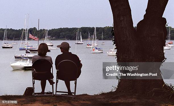 The 29th annual Governor's Cup Yacht race concludes at St. Mary's city in southern Maryland today. Pictured, Molly and George Ferris, of Severna...