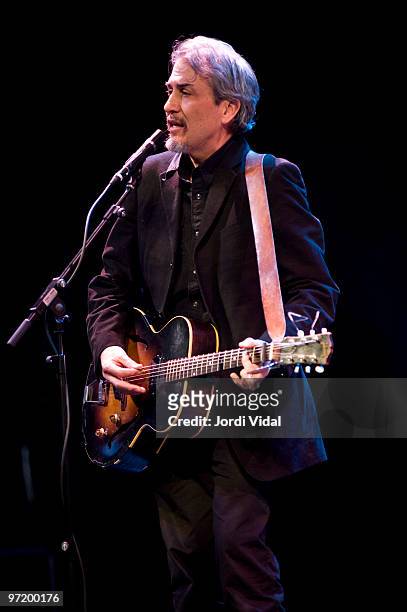 Howe Gelb of Giant Sand performs on stage during Day 1 of Tanned Tin Festival 2010 at Teatro Principal on January 28, 2010 in Castellon de la Plana,...
