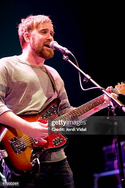 Kristian Dahl of Lacrosse performs on stage during Day 1 of Tanned Tin Festival 2010 at Teatro Principal on January 28, 2010 in Castellon de la...
