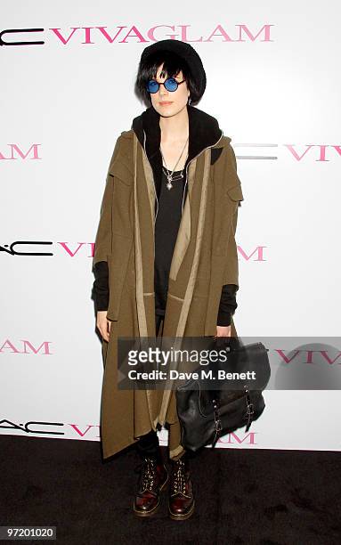 Model Agyness Deyn attends the MAC VIVA GLAM launch hosted by Sharon Osbourne to promote MAC's latest fundraising range with all proceeds donated to...