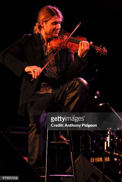 David Garrett performs on stage at Aladdin Theater on February 24, 2010 in Portland, Oregon.