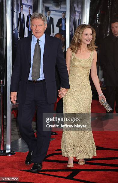 Actors Harrison Ford and Calista Flockhart arrive to the "Extraordinary Measures" Los Angeles Premiere at Grauman's Chinese Theatre on January 19,...