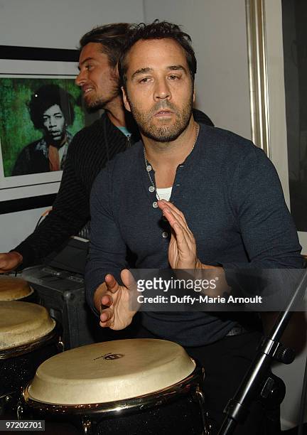 Surfer Dave Rastovich and Actor Jeremy Piven attend Sanuk Presents: An Evening For The Environment and launches the Rasta line at the Celebrity Vault...
