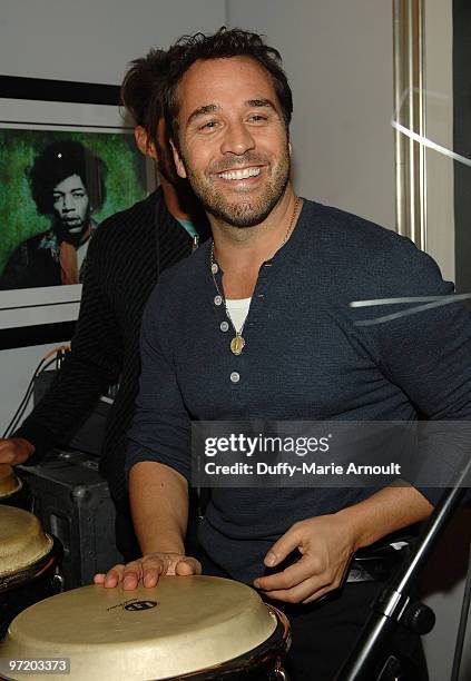 Actor Jeremy Piven attends Sanuk Presents: An Evening For The Environment and launches the Rasta line at the Celebrity Vault on February 27, 2010 in...