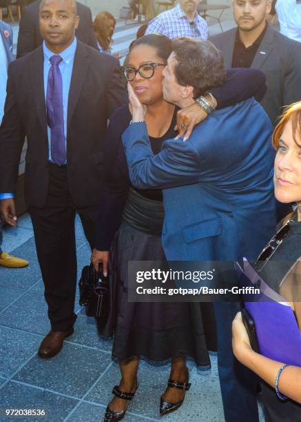 Oprah Winfrey and Peter Roth are seen on June 11, 2018 in Los Angeles, California.