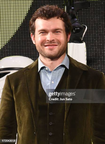 Alden Ehrenreich attends the 'Solo: A Star Wars Story' premier at Roppongi Hills on June 12, 2018 in Tokyo, Japan.