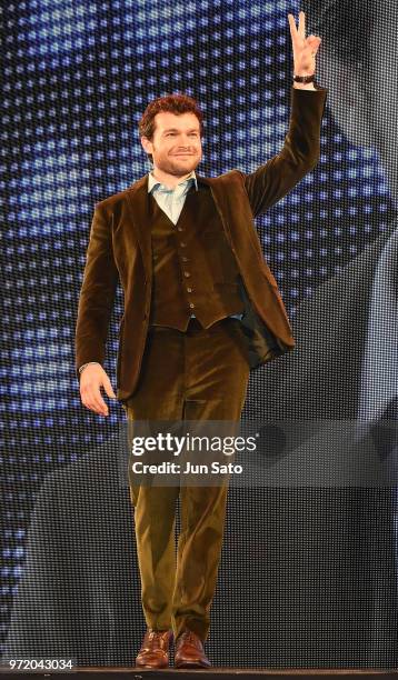 Alden Ehrenreich attends the 'Solo: A Star Wars Story' premier at Roppongi Hills on June 12, 2018 in Tokyo, Japan.