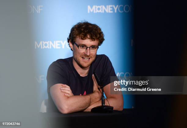 Dublin , Ireland - 12 June 2018; Paddy Cosgrave, CEO, Web Summit, at a press conference during day one of MoneyConf 2018 at the RDS Arena in Dublin.