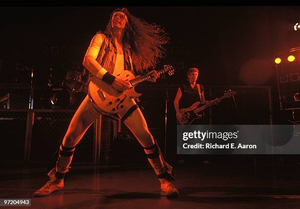 Ted Nugent performs live on stage at the Palladium in Los Angeles in 1984