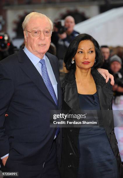 Michael Caine and Shakira Caine attend the Prince's Trust Celebrate Success Awards at Odeon Leicester Square on March 1, 2010 in London, England.