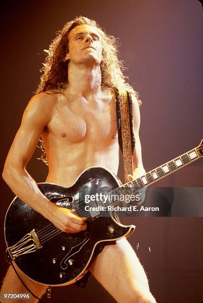 Ted Nugent performs live on stage in New York in 1980