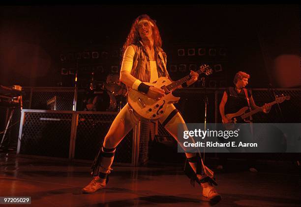 Ted Nugent performs live on stage at the Palladium in Los Angeles in 1984