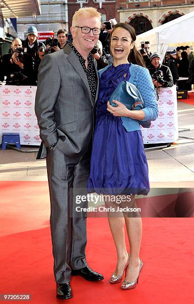 Chris Evans and his wife Natasha Shishmanian smiles as they arrive for ther Prince's Trust Celebrate Success Award at Odeon Leicester Square on March...
