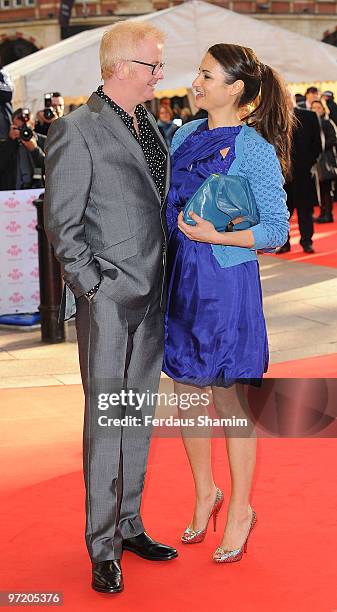 Chris Evans and Natasha Shishmanian attend the Prince's Trust Celebrate Success Awards at Odeon Leicester Square on March 1, 2010 in London, England.