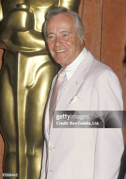 Actor Jack Lemmon attends the 60th Annual Academy Awards Nominees Luncheon on March 29, 1988 at Beverly Hilton Hotel in Beverly Hills, California.