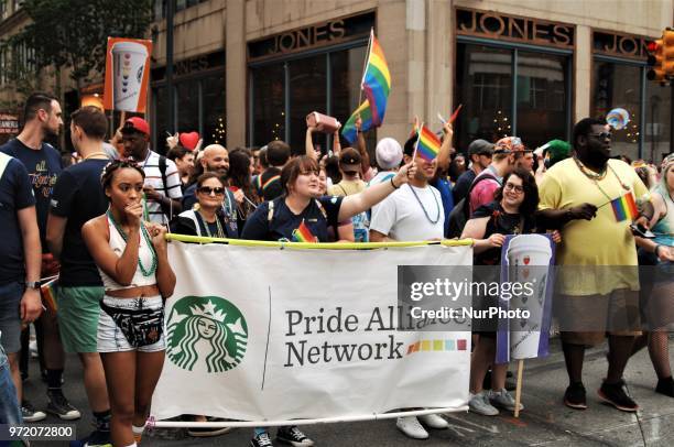 Philadelphia celebrates the 30th Anniversary of Pride Day, celebrating the LGTBQ community, in spite of rain in Philadelphia on June 10, 2018.