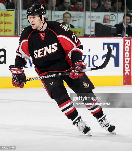 Alexei Kovalev of the Ottawa Senators skates against the Washington Capitals at Scotiabank Place on February 11, 2010 in Ottawa, Ontario, Canada.