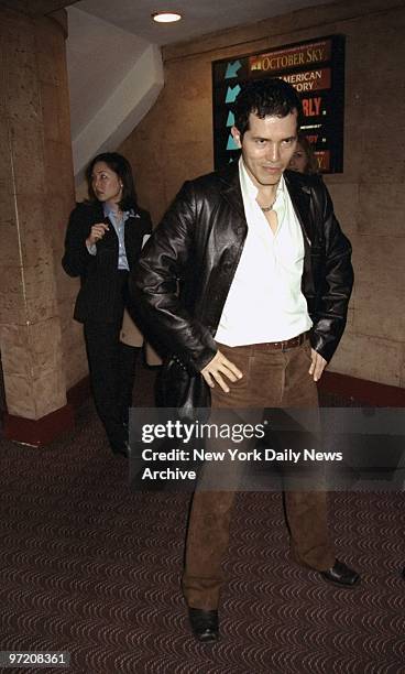 Actor John Leguizamo arrives for the premiere of "Six Ways To Sunday" at the Village East Cinema.