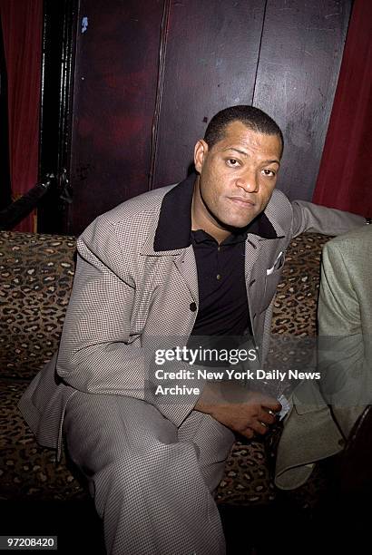 Actor Lawrence Fishburne at Eurythmics concert at the Tic Tac Club.