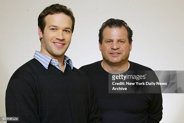 Actor Patrick O'Brien Demsey gets together with Mike Eruzione, a player on the 1980 U.S. Olympic hockey team that defeated the Soviet team in a...
