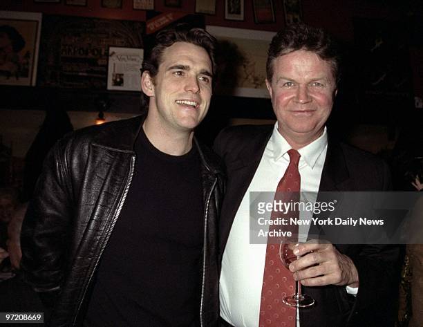 Actor Matt Dillon and director John Madden get together at the Miramax Academy Awards nominees' party at Elaine's.