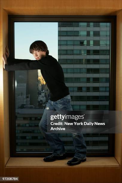 Actor Liam Aiken at the Four Seasons hotel on E. 57th St. He stars in the new film "Lemony Snicket's A Series of Unfortunate Events."