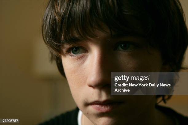 Actor Liam Aiken at the Four Seasons hotel on E. 57th St. He stars in the new film "Lemony Snicket's A Series of Unfortunate Events."