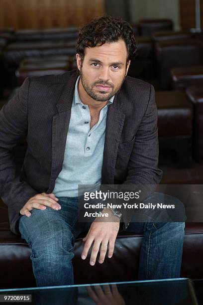 Actor Mark Ruffalo at the Hotel Gansevoort on Ninth Ave. He stars in the upcoming romantic comedy "Just Like Heaven."
