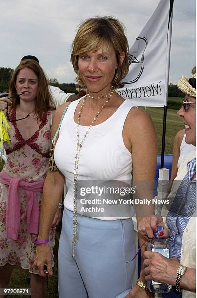 Actress Kate Capshaw is on hand for the Mercedes-Benz Polo Challenge in Bridgehampton, L.I.