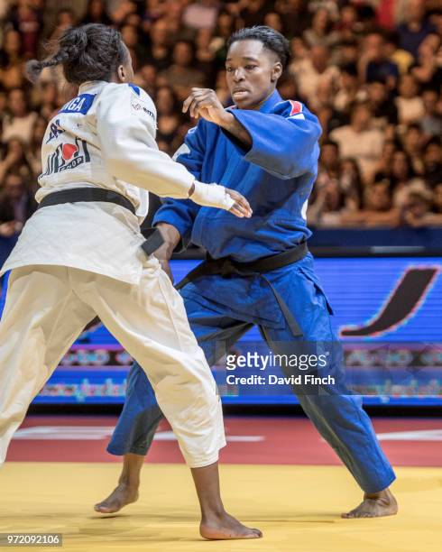 Former World champion, Audrey Tcheumeo of France lost the u78kg final to her fellow country woman, Madeleine Malonga, after Tcheumeo was disqualified...