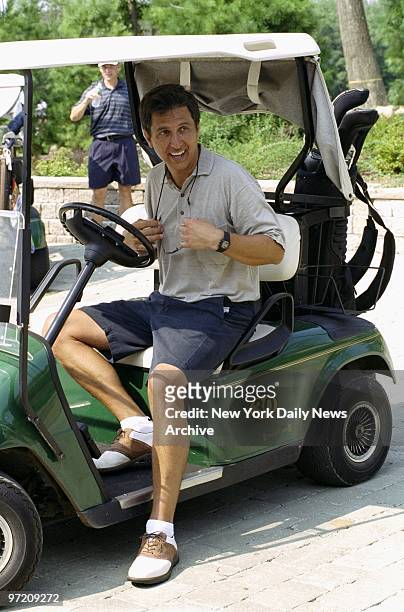 Actor Ray Romano is in the driver's seat at the second annual Karrie Webb Celebrity Pro-Am Golf Tournament at the Manhattan Woods Golf Club in West...
