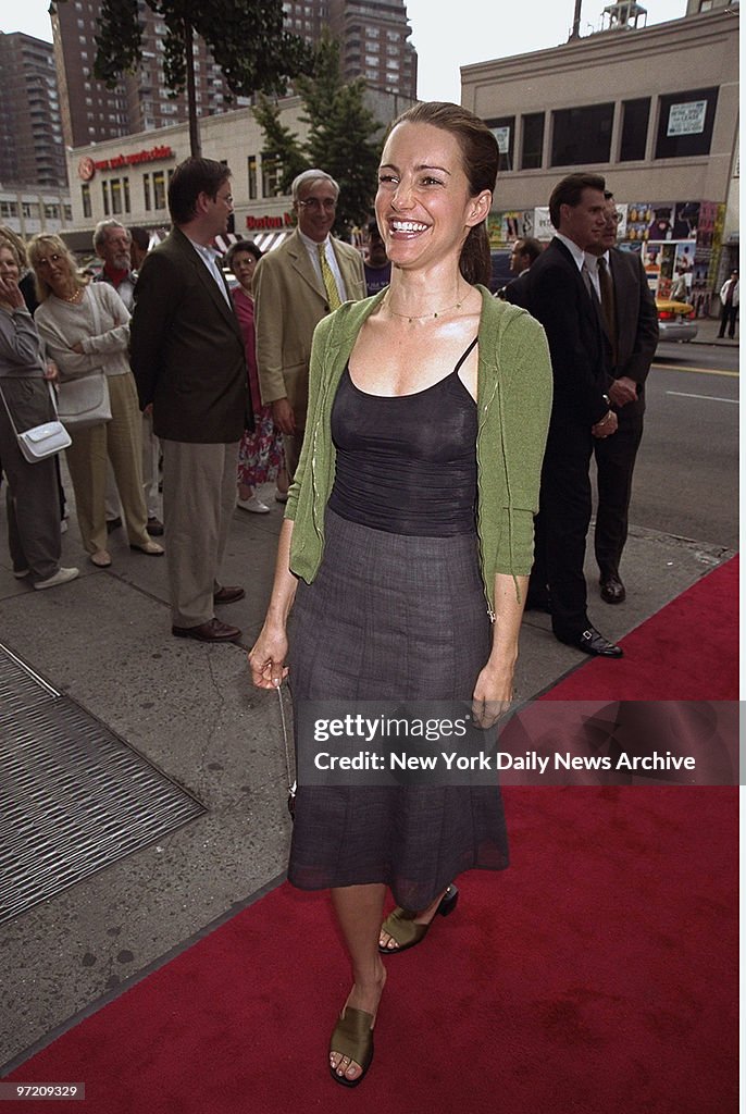 Actress Kristin Davis arrives for the premiere of the HBO mo