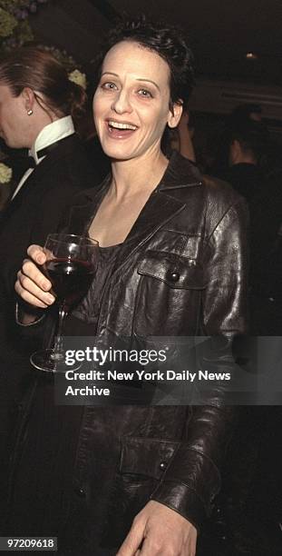 Actress Lori Petty is on hand at the opening night party for the play "Marlene" at the Roosevelt Hotel. ,